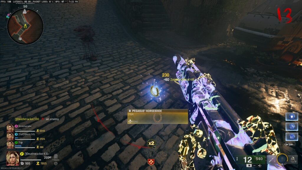 Pegasus Horseshoe in Citadelle des Morts