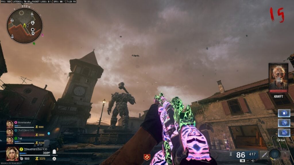 Citadelle des Morts spawn area