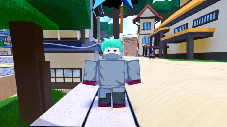 Shindo Life Roblox Codes (December 2024) A village ninja with blue hair from Shindo Life Roblox
