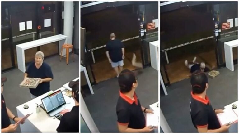 ‘Smug’ Boomer Karen Throws Away Pizza In Front of Restaurant Staff and Gets Instant Karma: ‘I’m With the Kid Who Visibly Laughs Out Loud’ Smug Karen Throws Pizza on Ground and Gets Instant Karma