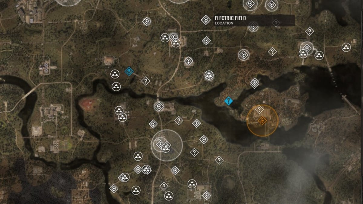 The map of Stalker 2's Exclusion Zone