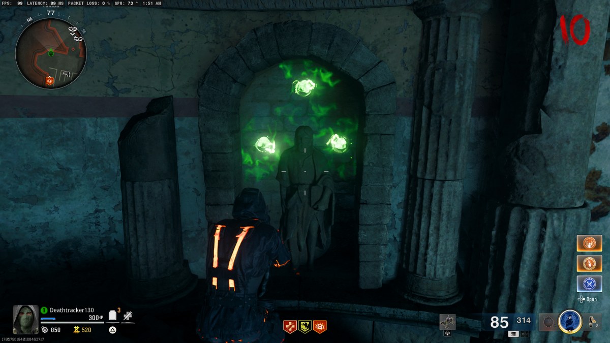 The Tomb free ray gun statue