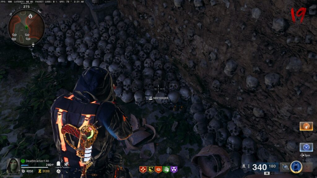 The Tomb BO6 Zombies X skeleton locations 3