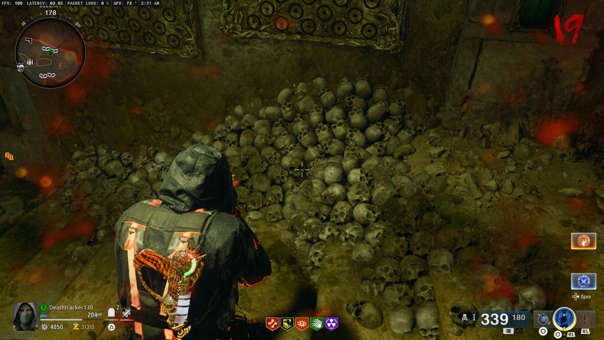 The Tomb BO6 Zombies X skeleton locations 2