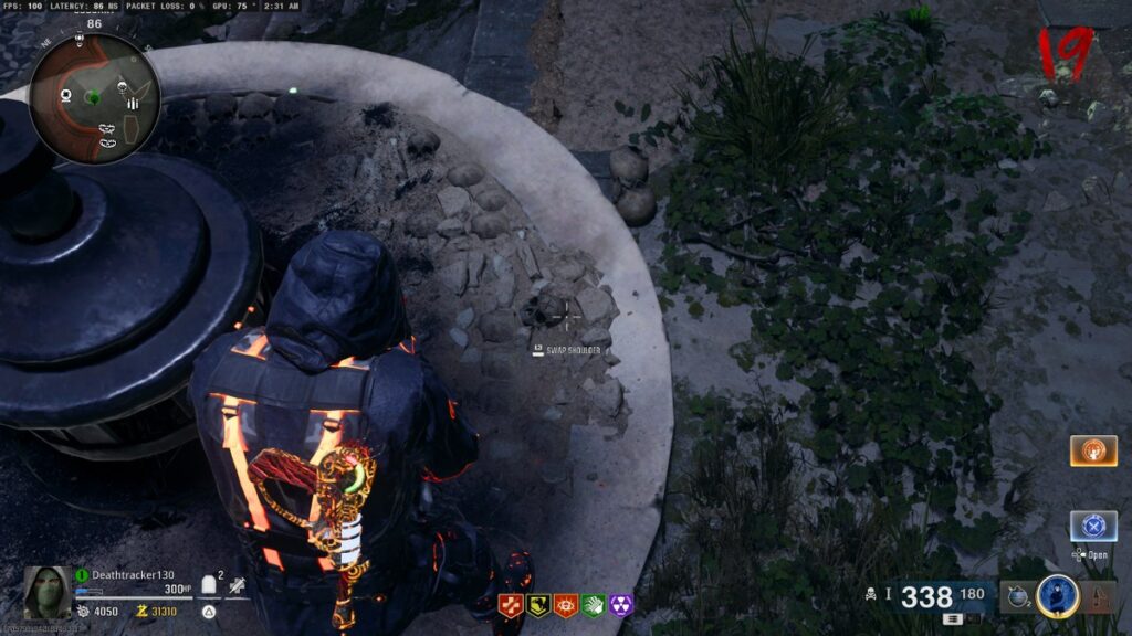 The Tomb BO6 Zombies X skeleton locations 1