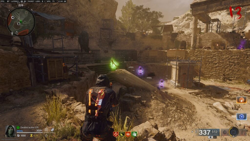 Free spawn loot in The Tomb Zombies map