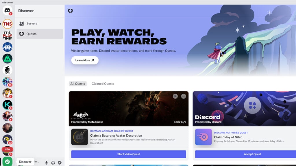 How to Check Your Discord Quests List