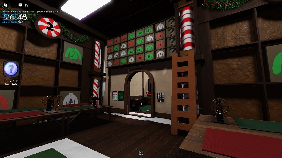 sewing room puzzle solution in terminal naughty or nice