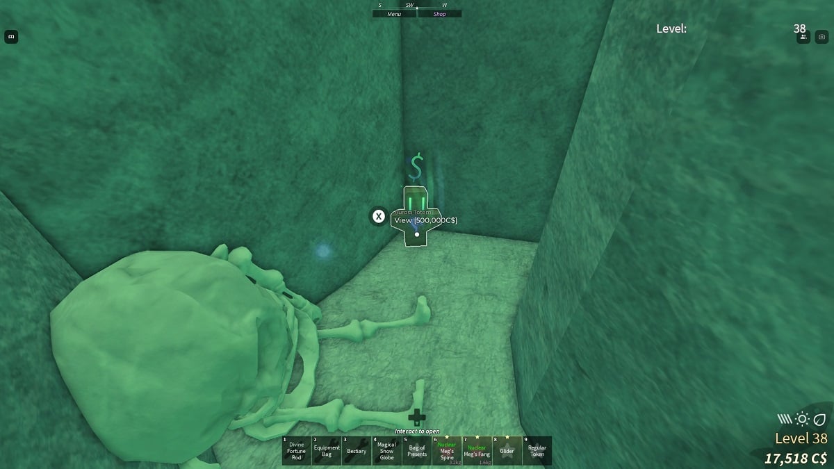 the aurora totem in fisch