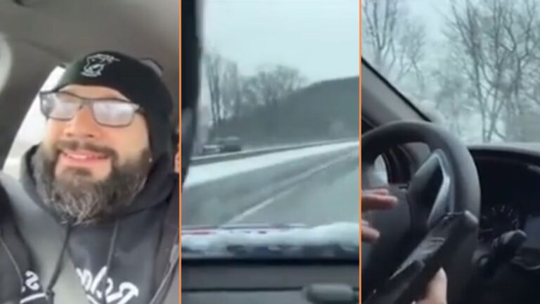 Family Skids and Crashes on Icy Road While Singing MAGA Version of YMCA: ‘I’m From a Place That Doesn’t Get Icy Roads, but It Looks Like They Were Going Way Too Fast for Those Conditions?’ Family Skids and Crashes on Icy Road While Singing MAGA Version of YMCA ‘I’m From a Place That Doesn’t Get Icy Roads, but It Looks Like They Were Going Way Too Fast for Those Conditions'