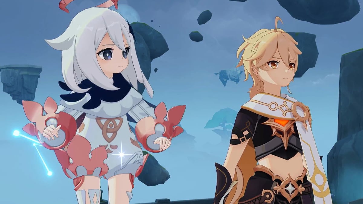 Paimon and Traveler in Natlan archon quest. 