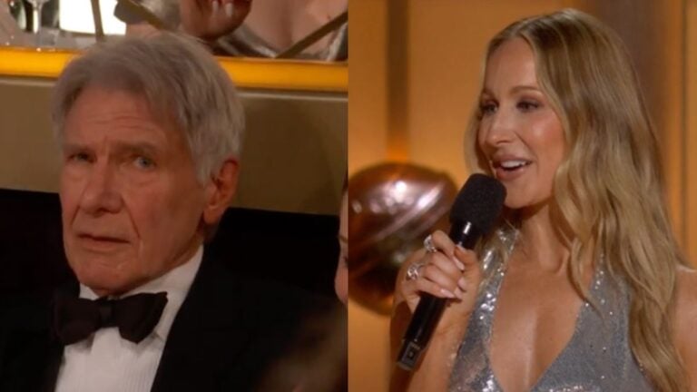 ‘Not Impressed’ Harrison Ford Gave Host Nikki Glaser ‘Side Eye’ Over Tasteless Joke at Golden Globes: ‘Left a Bad Taste’ Harrison-Ford Nikki-Glaser-