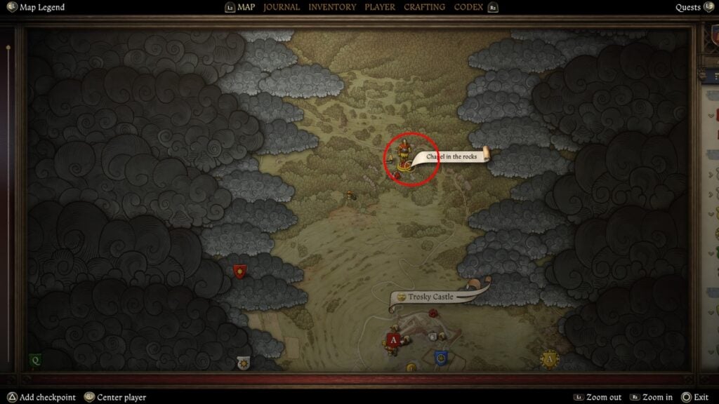 Chapel in the Rocks Map