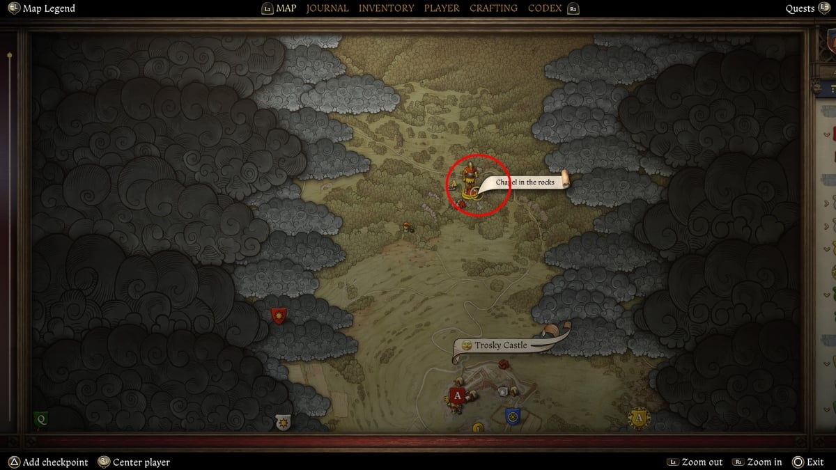 Chapel in the Rocks Map