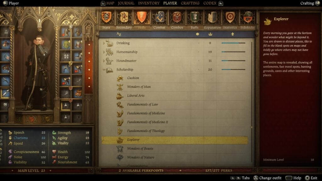 Kingdom Come Deliverance 2 Scholarship Perks