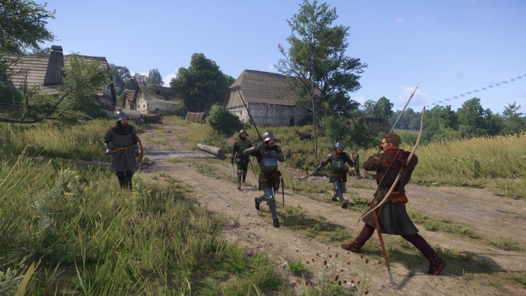 Henry fighting soldiers