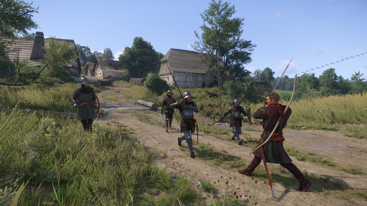 Henry fighting soldiers