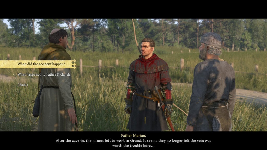 A quest in Kingdom Come Deliverance 2