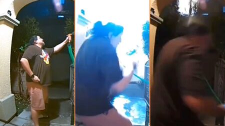 Los Angeles Man Attempts to Put Out Fire Due to a Blown Transformer as a Second One Blows Up: ‘These Winds Are No Joke!’ Los Angeles Man Attempts to Put Out Fire Set by Blown Transformer as a Second Blows Up 'These Winds Are No Joke!'