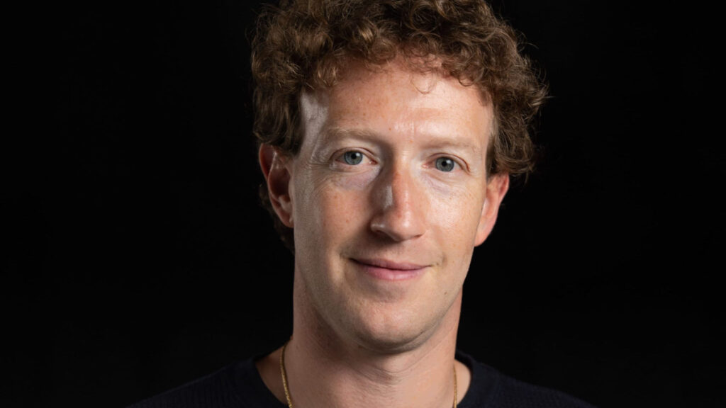 A close-up of Meta founder and CEO Mark Zuckerberg