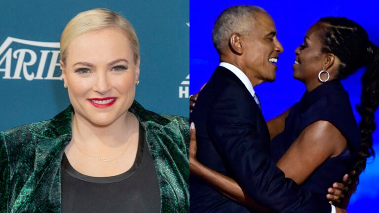 Meghan McCain Comes Under Fire Over Barack & Michelle Obama Split Comment: ‘Laughable, Is This Her Lane Now?’ A photo collage of Meghan McCain and Barack Obama with Michelle Obama