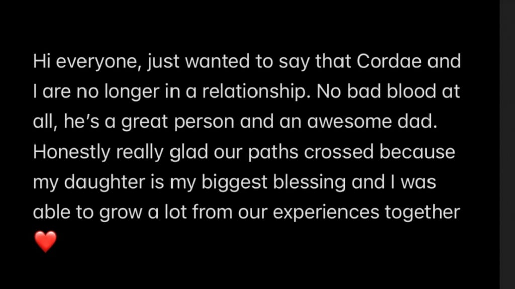 Naomi Osaka announced her breakup from boyfriend Cordae