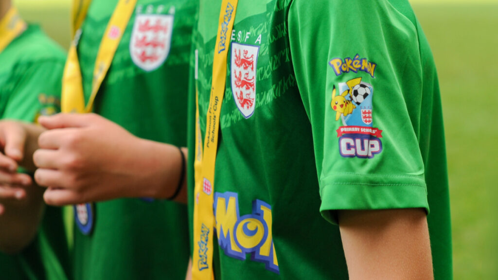 The Pokemon Company Wants 250 ‘Trailblazer’ Schools To Help Kids Get Active on the Soccer Pitch Kids soccer uniforms featuring Pokemon characters