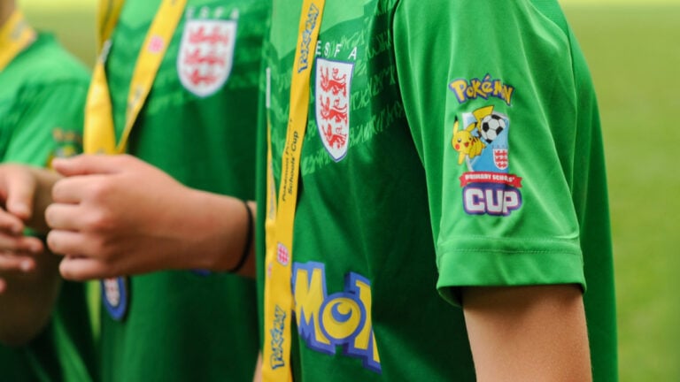 The Pokemon Company Wants 250 ‘Trailblazer’ Schools To Help Kids Get Active on the Soccer Pitch Kids soccer uniforms featuring Pokemon characters