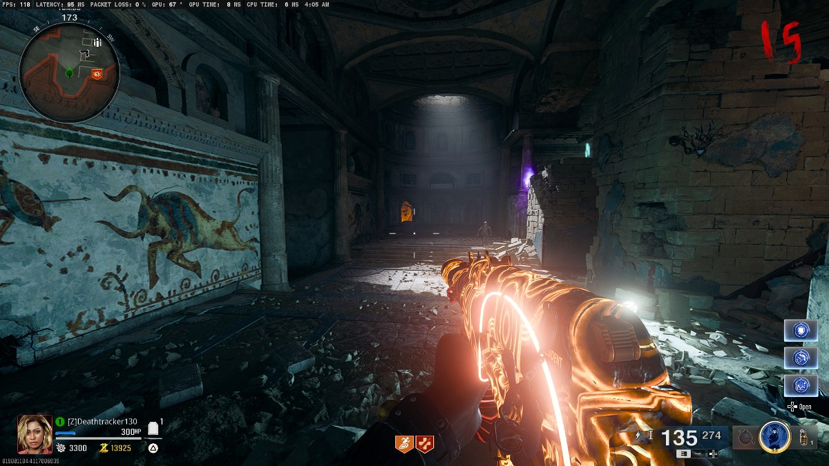 The Painting Puzzle room in The Tomb