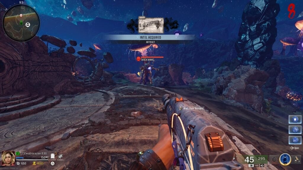 Shock Mimic carrying the first piece for the Ice Staff