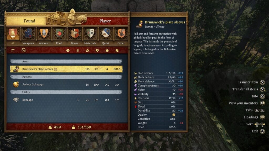 Lion's Crest Plate Sleeves