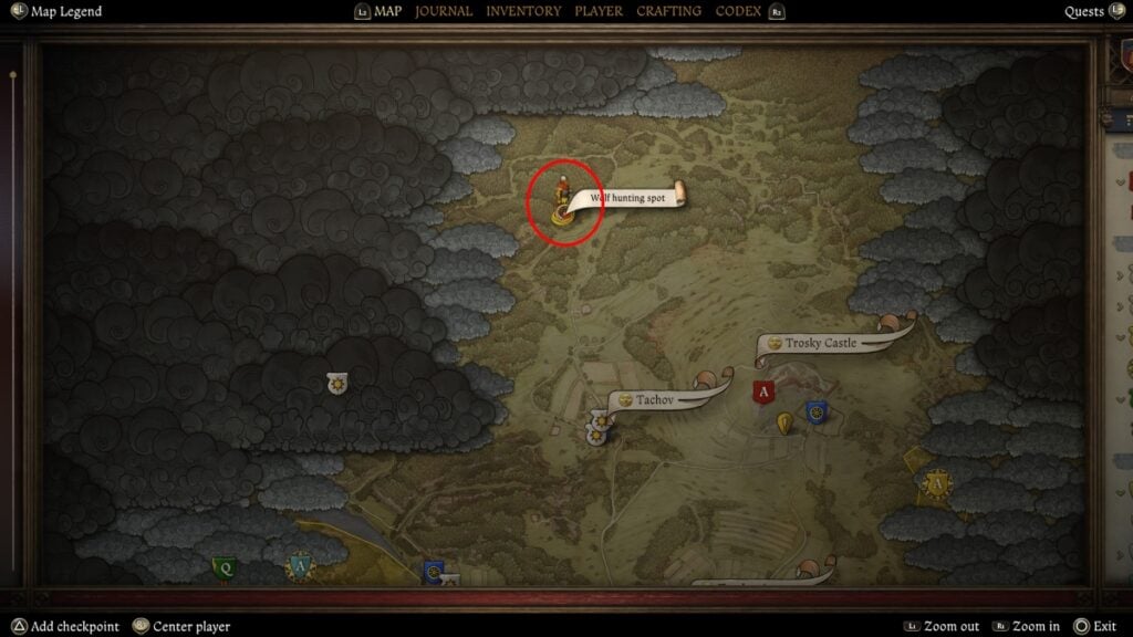 Wolves' Den Location