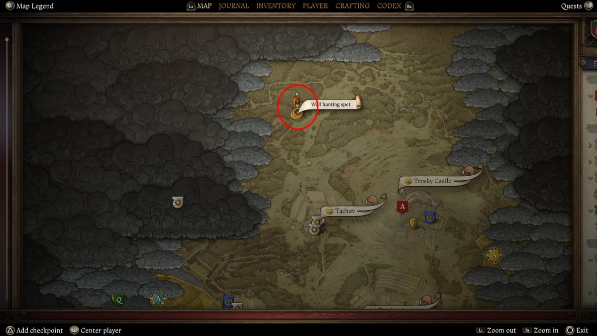 Wolves' Den Location