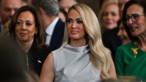 ‘She Even Got the MaraLago Face’: Carrie Underwood’s Illinois Concert Sparks Debate Over Her Popularity and Alleged ‘Full MAGA’ Politics Carrie Underwood at Donald Trump inauguration