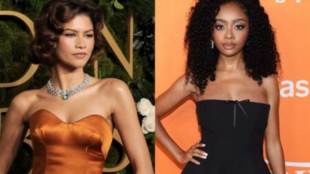 Fans Are Dragging Skai Jackson for Having a Man’s Baby Before Getting ‘A Ring’ Like Zendaya Side by side of Zendaya and Skai Jackson.