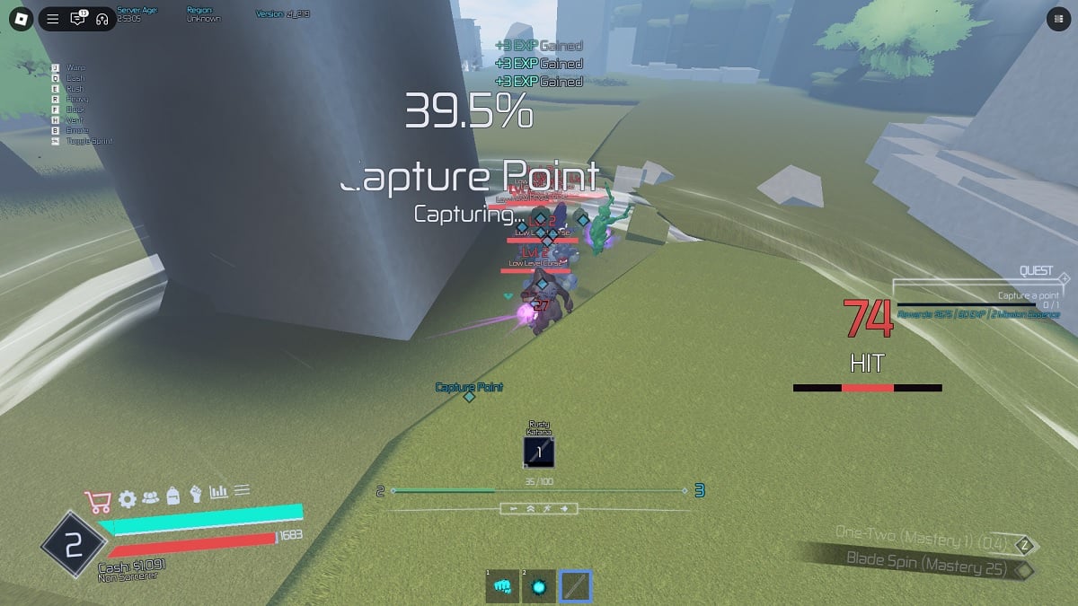 completing a capture mission for xp in jujutsu infinite