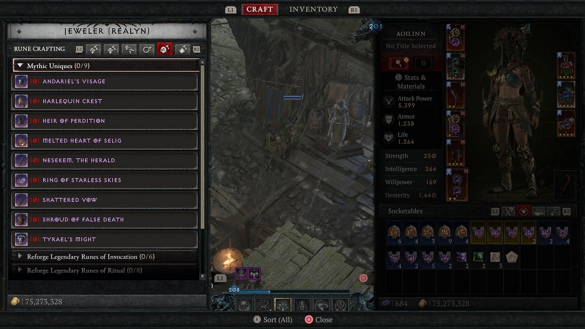 crafting the grandfather at a jeweler in diablo 4