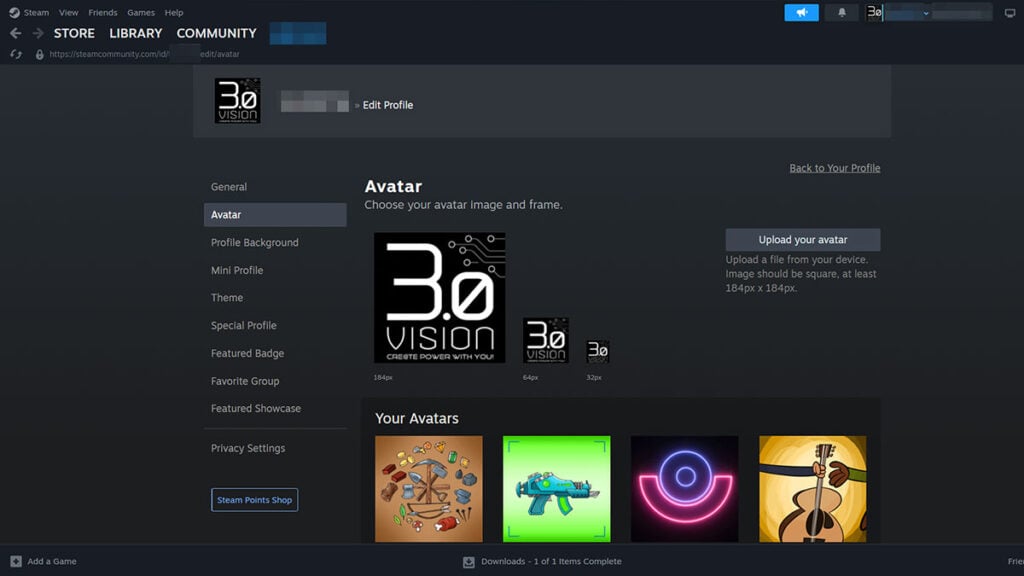 Change Your Steam Profile Name and Avatar