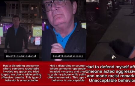 racist seattle man taught a lesson