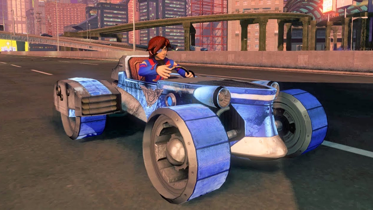 Vyse of Skies of Arcadia in Sonic All-Stars Racing Transformed