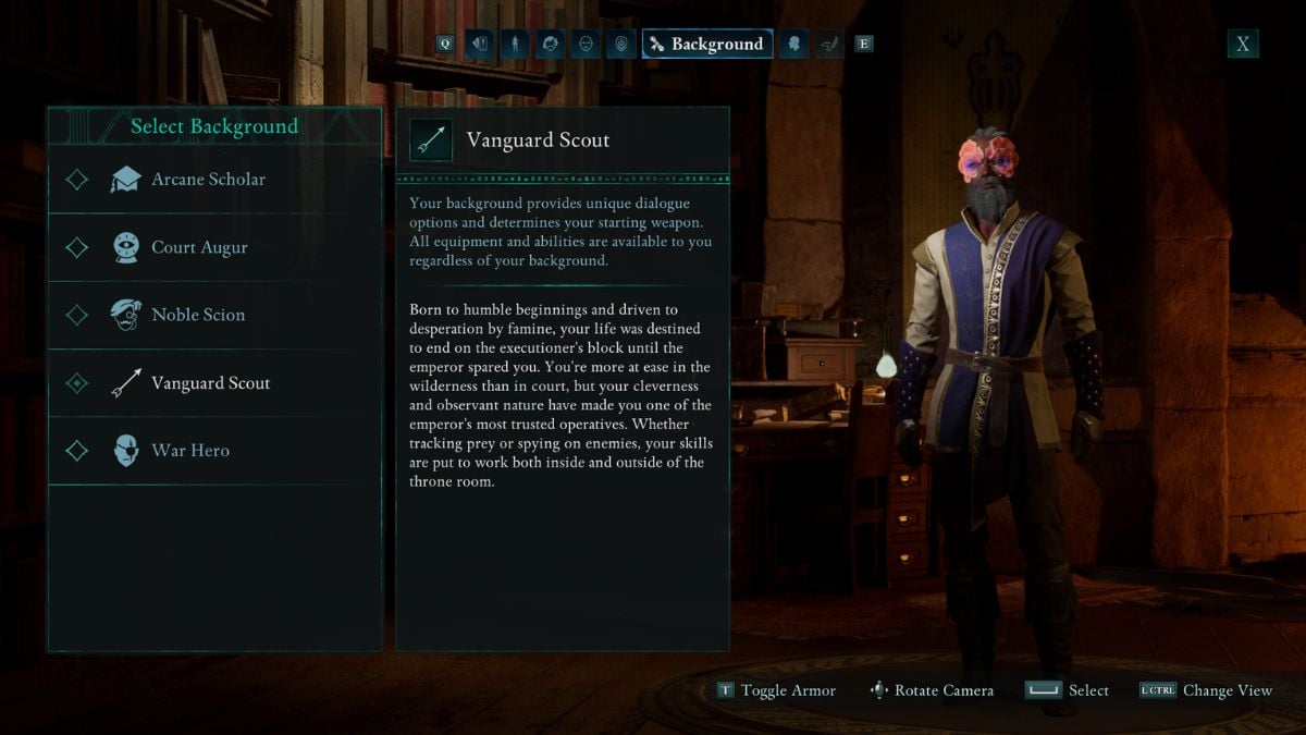 Avowed All Backgrounds and Starting Weapons, Explained