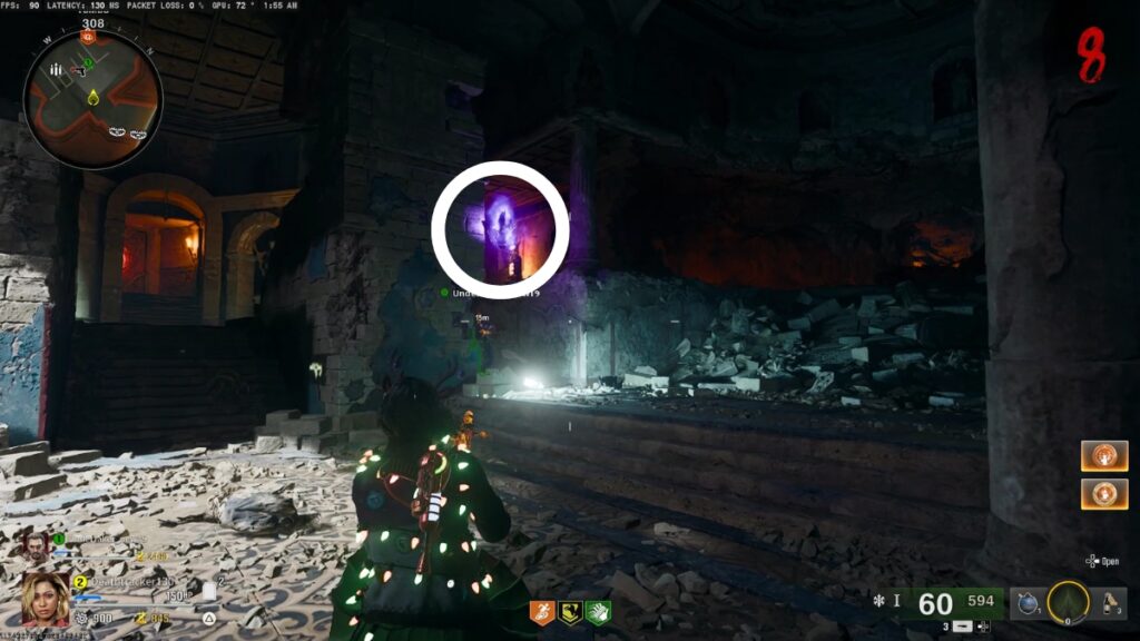 BO6 Zombies Aether lantern in The Tomb