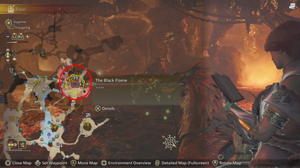 The Black Flame on the Map