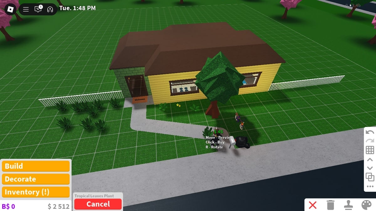 Building a house in roblox bloxburg