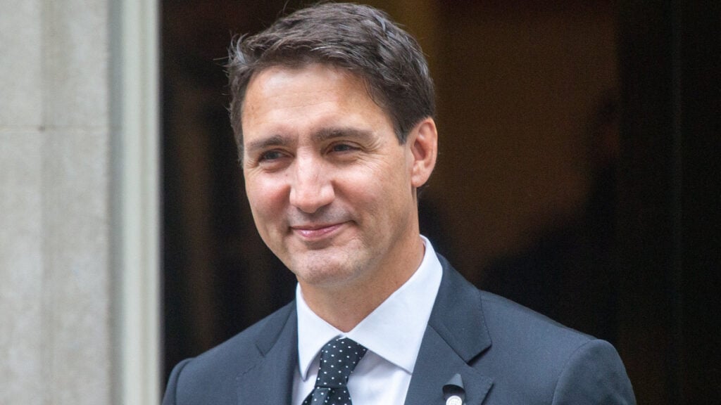Prime Minister of Canada JUSTIN TRUDEAU seen leaving 10 Downing Street after meeting UK PM Liz Truss.