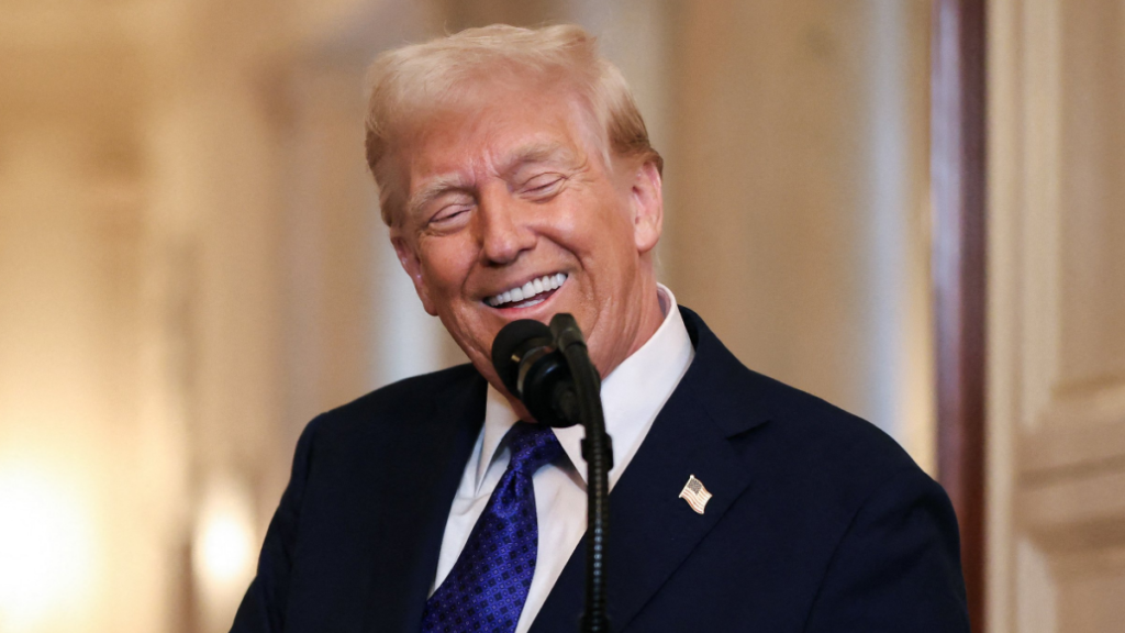 After Six Weeks, Trump’s Approval Rating Hits Record Lows Donald Trump Smiling with Teeth
