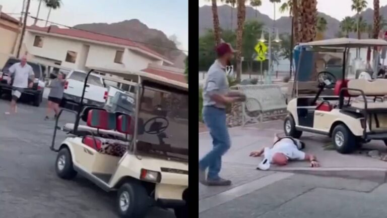 Drunk California Man Golf Cart