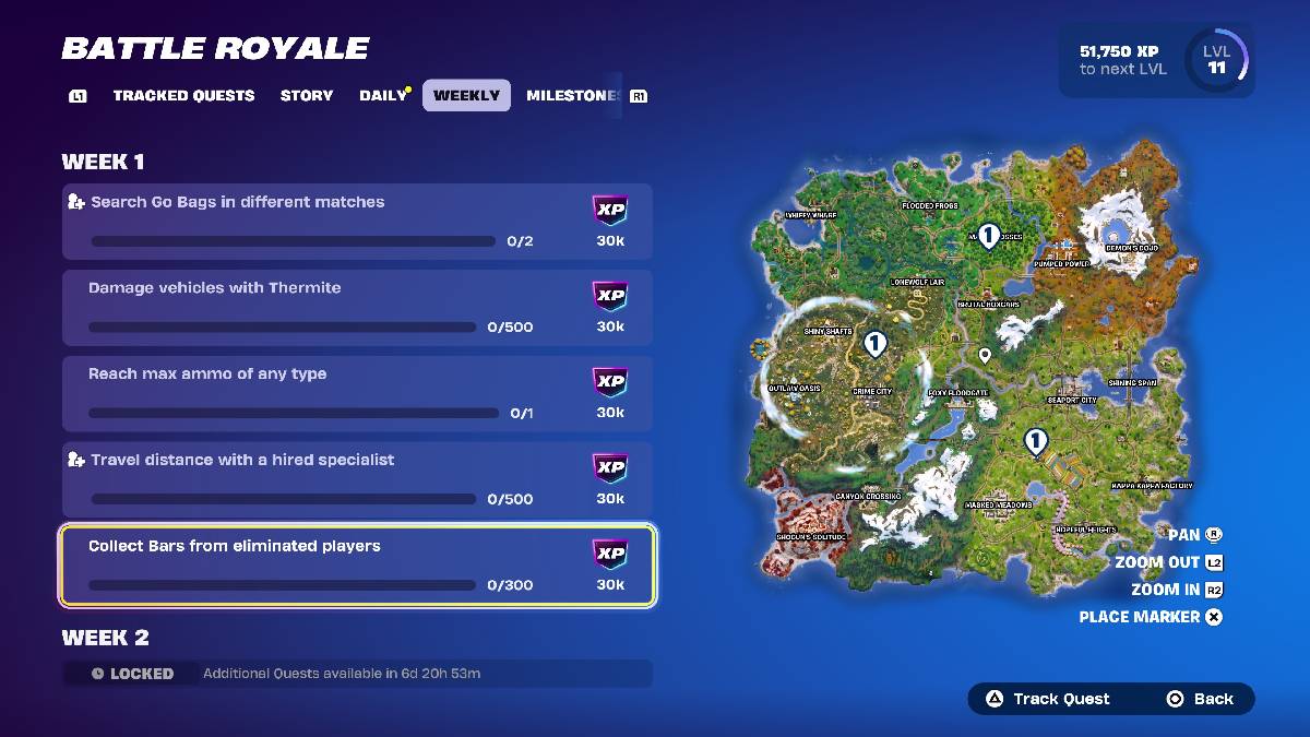 Fortnite Chapter 6 Season 2 Week 1