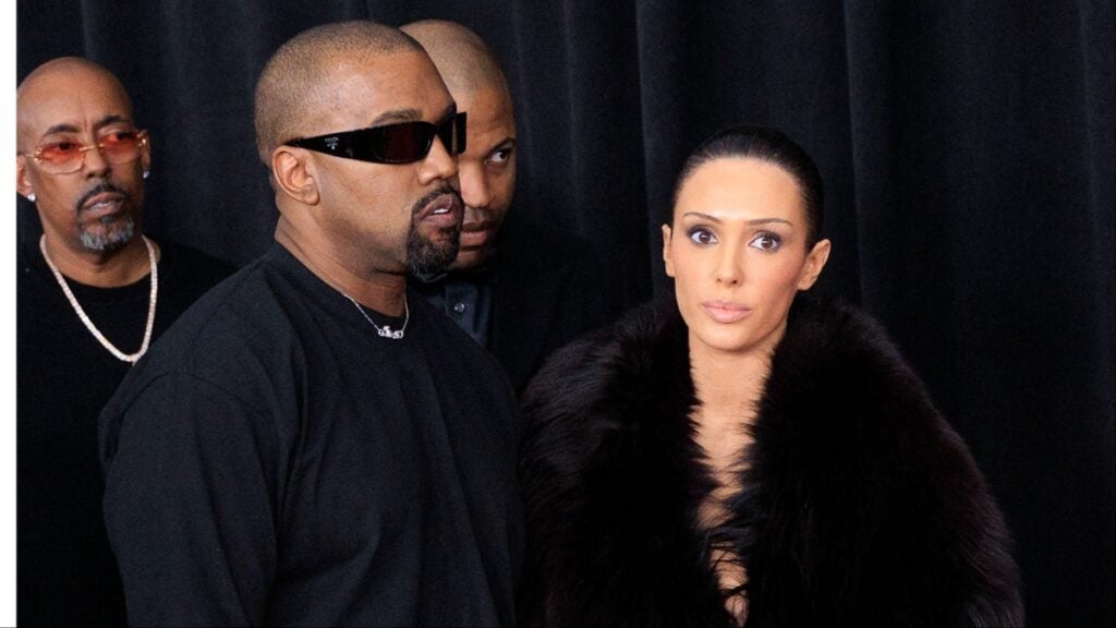 Kanye West and Bianca Censori at the 2025 Grammys