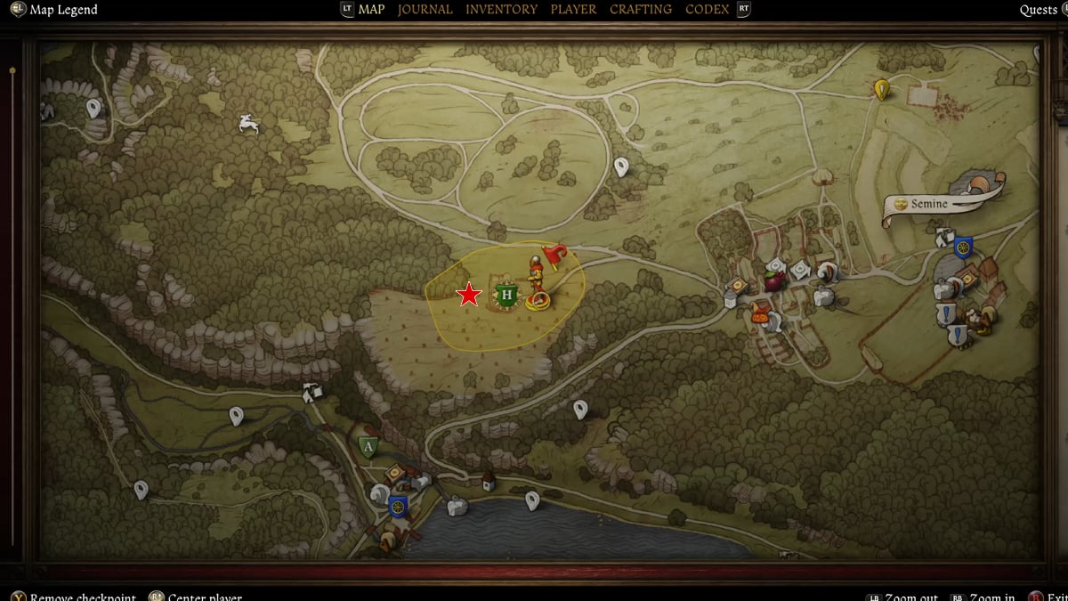 Gezja's corpse location